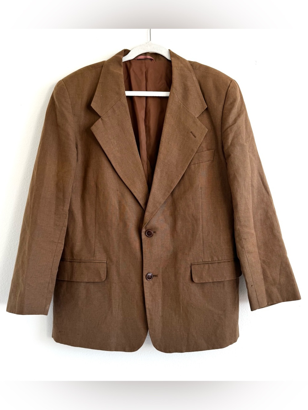 Vintage 7 Collection Linen Cotton Blend Blazer Jacket